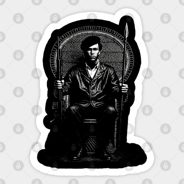 Huey Newton Sticker by UrbanLifeApparel